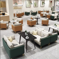 Combinaison Table et Chaise en Bois Massif Style Minimaliste Moderne pour Café, Salon de Thé, Restaurant Occidental, Idéale pour la Détente et les Négociations