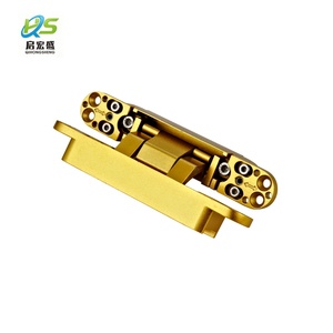 Modern Satin Gold 180 Degree Concealed Hinge Anti-corrosion Polished Door Silent 3d Hidden Bld-a01-4 180 Degree Opening Full - Product Image 1