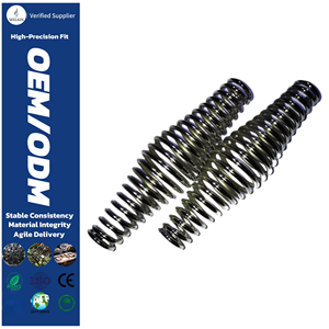 Poignée de protection isolante thermiquement en acier au carbone pour barbecue, four et fumoir, avec ressorts, en forme de baril - Product Image 1