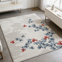 Tapis de sol sur mesure en chenille douce et moelleuse, tufté à la main, style esthétique chinois, luxe minimaliste, pour la décoration de villas