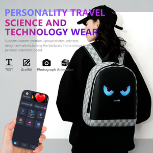 Zaino LED Bluetooth Intelligente con Pannello LED Colorato e Schermo Programmabile, Borsa LED <span class=keywords><strong>Mini</strong></span> Alla Moda e Carina - Product Image 4