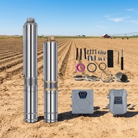 Pompa Air Tenaga Surya 3HP Set Lengkap 2200W Pompa Air Surya untuk Pertanian Irigasi Kebun