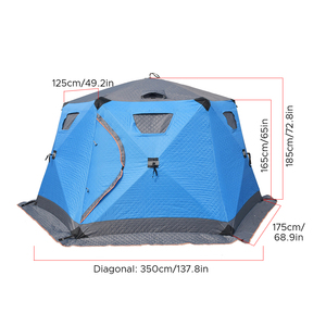 Tente de pêche pour la tente de pêche d'<span class=keywords><strong>hiver</strong></span> Camping activités de plein air Portable léger et étanche tente d'abri de pêche sur glace - Product Image 3