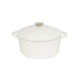 Pentola Olandese in Ghisa Smaltata Ecologica con Fondo Piatto, Compatibile con Fornelli a Gas/Induzione, per Zuppe e Brodi - Product Image 3