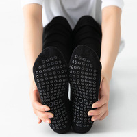 Calcetines acolchados antideslizantes para mujer, medias de Yoga, Hospital, Pilates, Barre