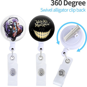 Original factory cartoon back <b>clip</b> easy-open <b>buckle</b>, cool anime printable pattern telescopic <b>buckle</b> pull cord badge <b>clip</b> - Product Image 4