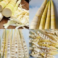 Tiras de brotes de bambú en conserva con vinagre salado, enlatadas, paquete de 2.95 kg para el mercado estadounidense