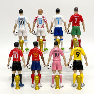 Juego de 8 Figuras de PVC de Estrellas del Fútbol, Juguetes de Zizou GOAT <span class=keywords><strong>CR7</strong></span> Becks, Figuras de Jugadores de Fútbol Campeones - Product Image 3