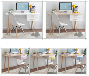 Nordic Desk Solid Wood Bedroom Modern Minimalist Writing Desk Student Home Computer Desk Desktop Simple <strong>Study</strong> <strong>Table</strong> - Product Image 2