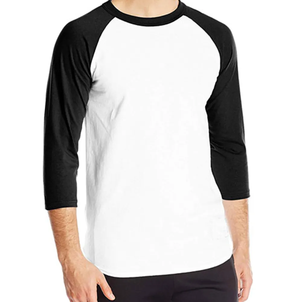 Oem Baseball Tee Shirts Raglan Jersey Man Long Sleeve Tshirts