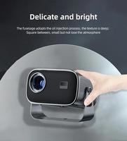 Projecteur intelligent portable 3D LED, projecteurs vidéo pour cinéma maison, jeux, projecteur laser, Smart TV BOX 1080P 4K HD