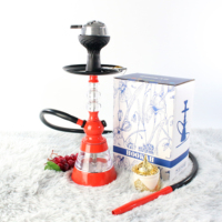 Kit Chicha Complet Personnalisé avec Logo, Boîte Cadeau, Narguilé Portable en Acrylique et Alliage d'Aluminium pour Bar et Fêtes