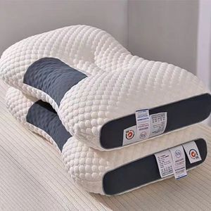 Pillow Core Oblong Soft Anti Snore White For Side <b>Sleepers</b> Cervical Support <b>Adult</b> Use - Product Image 1