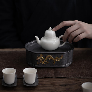 Pure Tin Old Teapot Chengfu Supreme Irregular <b>Tea</b> Tray Water Storage For Kung Fu <b>Tea</b> <b>Set</b> Afternoon <b>Tea</b> Use - Product Image 3