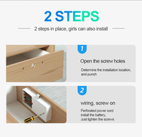 Cerradura Digital Inteligente para Armario con Huella Dactilar TTLOCK, Precio de Fábrica, con APP, BLE, Tarjeta Electrónica y Contraseña, para Gimnasio y Hogar