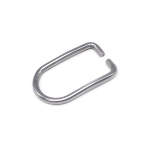 Stainless Steel Wire Forming <b>Clip</b> Carbon Steel Oval <b>Buckle</b> Runway Type Silver Carabiner for Bags Cars & - Product Image 3