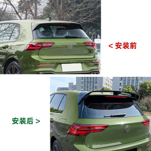 Volkswagen Golf 8 Rear <b>Wing</b> Carbon Fiber Texture ABS Spoiler Trunk Lip Modification - Product Image 4