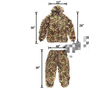 Factory Forest 3D camouflage ghillie vêtements de costume de <span class=keywords><strong>chasse</strong></span> de haute qualité - Product Image 2