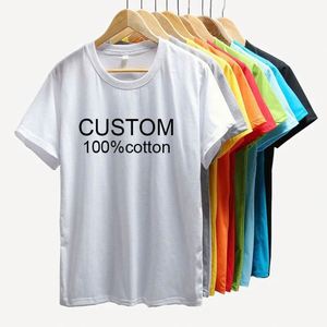 Design Multi Solid Color logo Screen Print Men's t Shirt OEM Unisex Blank Design High Quality Plain Plus Size T-shirts - Product Image 5