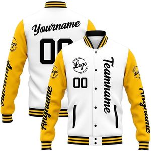 Custom Logo Varsity <b>Jacket</b> Men Sublimation Team Name Number Letterman <b>Jackets</b> Patchwork Bomber Streetwear Unisex Coat - Product Image 2