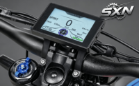 Compteur de vitesse numérique SXN 8.0 6.0 pour moto électrique tout-terrain avec support noir