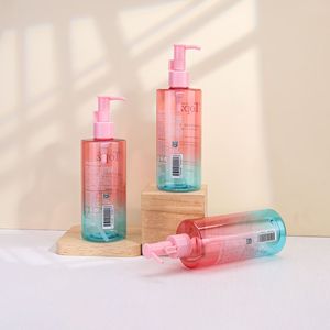 Botella de plástico degradado de 300 ml con bomba para limpiador facial, material de embalaje para gel de baño, material PET. - Product Image 2