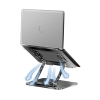 Support OEM/ODM 360 rotatif Support debout en métal Support pliable pour ordinateur portable Support réglable pliable pour ordinateur portable pour bureau