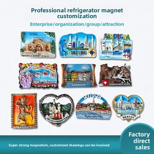 Aimants <span class=keywords><strong>de</strong></span> réfrigérateur créatifs en résine sur le thème des attractions touristiques <span class=keywords><strong>de</strong></span> divers pays, souvenirs <span class=keywords><strong>de</strong></span> voyage mondiaux, vente directe transfrontalière - Product Image 2