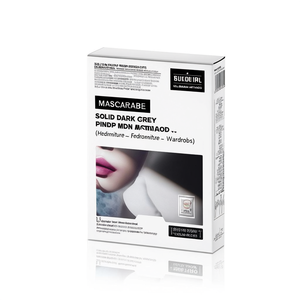 Armoire autoportante en MDF de pin gris foncé massif, mobilier de chambre moderne, rangement domestique - Product Image 1