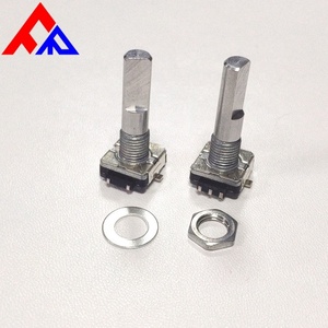 Codificador Rotatorio de Freno PEC11 SMD de 5 Pines con Mango Metálico de 6mm de Diámetro, Eje Plano, Incremental, Negro, Serie ED11 18/20/30 para Audio de Coche - Product Image 6