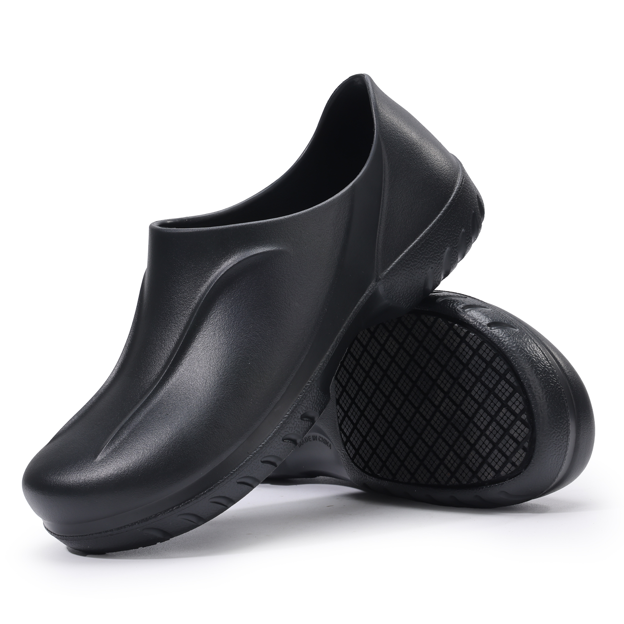 non slip restaurant dress shoes SRS Non Slip and Oil Resistant Leather Flat Work Waitress Shoes main image 0