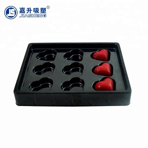 Customizable Chocolate Packaging Black <strong>Plastic</strong> <strong>Insert</strong> Chocolate Blister Tray - Product Image 2