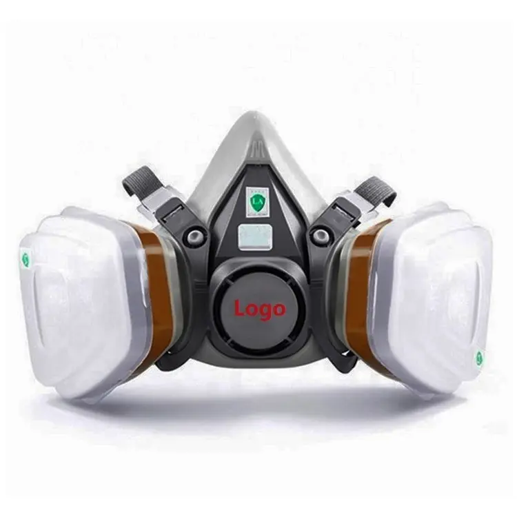 Multi purpose 6200 style anti dust gas farm pesticide Chemical spray paint mining half facepiece gas mask respirator for worker