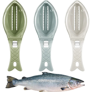 Cuchillo Raspador de Escamas de Pescado al por Mayor, Cepillo para Piel de Mariscos, Herramientas de Limpieza Rápida, Accesorios de Cocina - Product Image 1