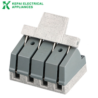 Sectionneur à couteaux durable HK1N 3P&4P 380V avec base en mélamine et contacts épais pour armoires industrielles et solaires CE ROHS Logo personnalisé