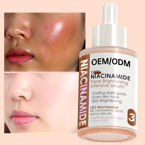 Sérum éclaircissant triple action à 10 % de niacinamide et 4 % d'acide tranexamique, anti-taches brunes, Alpha Arbutin, marque privée, OEM ODM, 30 ml - Product Image 1