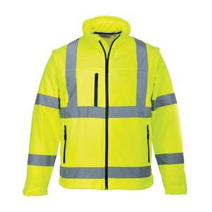 PORTWEST - S428YERXS <b>Hi</b>-<b>vis</b> <b>Softshell</b> (3L) yellow <b>jacket</b> - EAN 5036108297016 <b>HI</b>-<b>VIS</b> WORKWEAR - Product Image 1