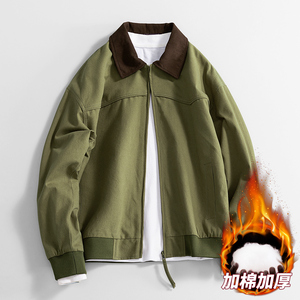 Customized logo Workwear washed retro lapel <b>jacket</b> coat loose fashion casual coat comfortable outdoor handsome popular fashion - Product Image 4