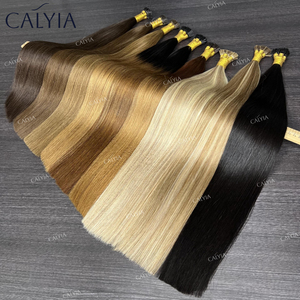 Venta caliente Precio de fábrica Extensiones naturales De Cabello 100Humano Remy I Tip Extensiones de cabello Venta al por mayor Extensiones de cabello humano real - Product Image 2