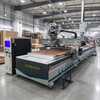 Machine de nesting CNC haute rigidité CA48-F-2123 ATC pour portes d'armoires de cuisine 380V/220V Ligne de fabrication de meubles en bois MDF