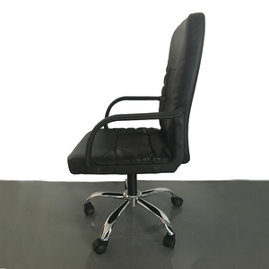 Silla giratoria ergonómica de oficina con ruedas, asiento de cuero pu personalizado de fábrica, con elevación inclinada, para ordenador, escritorio y oficina - Product Image 3