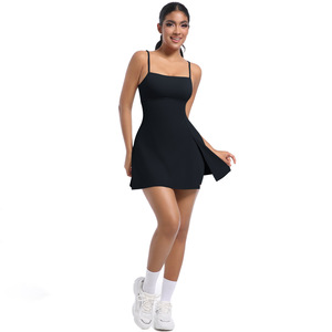 Robe de sport pour femme avec coussinets de poitrine, dos élégant, pour le golf, le yoga et le tennis en extérieur, tenue athlétique - Product Image 4
