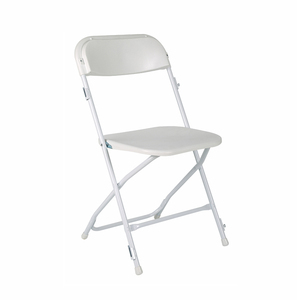 Wholesale Cheap Modern Strong Portable Colorful Garden Outdoor foldable Plastics Metal white Folding Chairs for events wedding