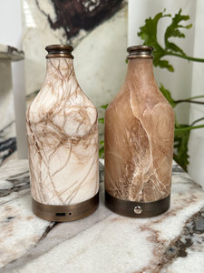 Lámpara de mesa con forma de botella de <span class=keywords><strong>vino</strong></span> SW STONE, lámpara de carga de mármol de alabastro español para sala de estar, restaurante, Bar, decoración creativa - Product Image 4