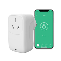 Prise intelligente Wi-Fi certifiée RCM BroadLink SP4L AU compatible Android avec variateur d'intensité et veilleuse, fonctionne avec Alexa, Google Home et IFTTT
