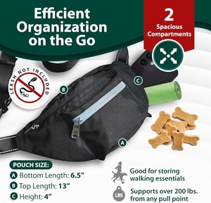 QQgift 2024 pochette de friandises pour dressage de chiens personnalisée sacs de friandises pour chiens à double couture respirants prend en charge 200 + livres Style de mode - Product Image 2