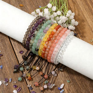 สร้อยข้อมือลูกปัดอะเมทิสต์สีเทอร์ควอยซ์ธรรมชาติ6มม. ของขวัญคลาสสิกทำด้วยมือทันสมัยปรับแต่งได้กำไลใช้ได้ทั้งชายและหญิง - Product Image 6