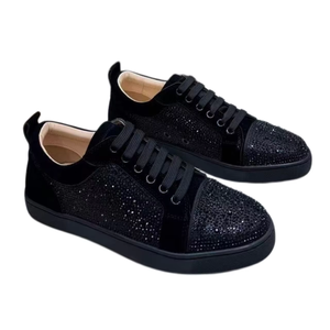 Luxurious design sports shoes with diamonds, fashionable men's shoes, high-top anti-slip men's walking shoes - Product Image 1