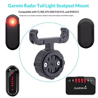 Untuk Dudukan Lampu Belakang Radar Garmin dengan Kotak AirTag 2 in 1 di Bawah Jok Sepeda dengan Kompartemen Tersembunyi untuk Apple AirTag
