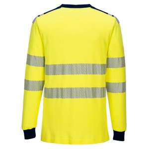 PORTWEST - FR701YNRXXL WX3 <b>flame</b> resistant high visibility yellow/blue navy T-<b>shirt</b> - EAN 5036108353996 <b>FLAME</b> RESISTANT WORKWEAR - Product Image 2